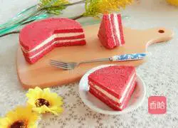 Red Velvet Cream Sandwich Cake Recipe Illustration 14