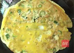 Okra, egg and hash browns Practice illustration 6