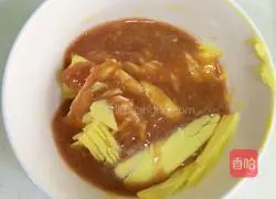 Illustration of making cherry tomato whole egg sponge cake cup 2