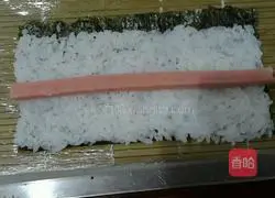 Illustration of how to make love sushi 1