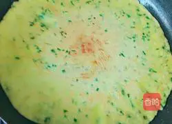 Illustration of how to make chive-flavored shrimp egg pancake 8