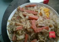 Illustration of how to make braised pancakes 3