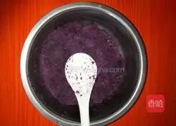 Purple sweet potato, egg and sesame cake recipe 2