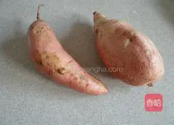 Illustration of how to make sweet potato cake 1