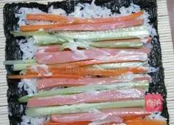 Illustration of how to make sushi 3