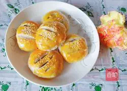 Illustration of how to make wife cake (bean paste version) 8