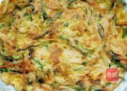 Illustration of how to make whitebait egg cake 8