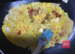 Illustration of how to make pancakes and fruits 6