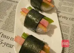 Illustration of how to make delicious sushi 7