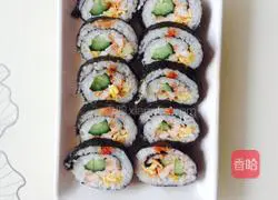 Colorful sushi recipe illustration 9