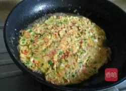 Illustration of how to make spicy egg pancakes 4