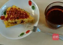 Illustration of how to make apple yogurt egg pancake 5