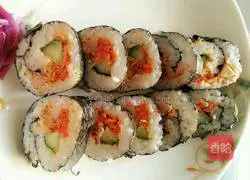 Enoki Mushroom Sushi Recipe Illustration 9