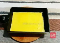 Illustration of how to make thick egg-yaki sushi 3
