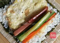 Illustration of homemade simple sushi 4