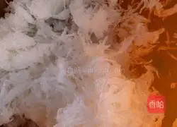 Illustration of how to make radish and black sesame cake 2