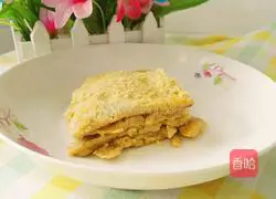 Illustration of how to make apple and egg pancakes 11