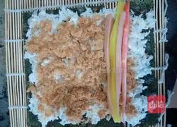 Illustration of how to make sushi 5