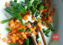 Illustration of how to make three-color cake 8