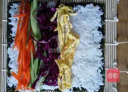 Illustration of how to make sushi 3