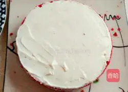 Red velvet cream layer cake recipe 12