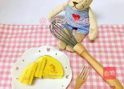 Illustration of how to make egg yolk waffles 7