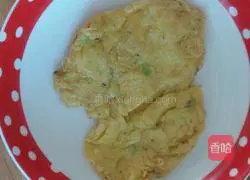 Illustration of how to make green onion and egg pancakes 6