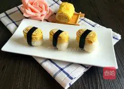 日Illustration of how to make thick egg-yaki sushi 10