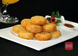Illustration of how to make sweet and crispy yam cake 16