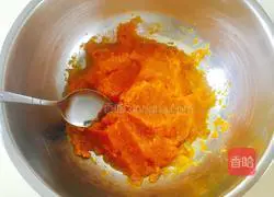 Recipe for making bean paste and sesame pumpkin cake (electric baking pan version) 5