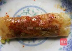 Illustration of how to make pancakes with green onions and eggs 11