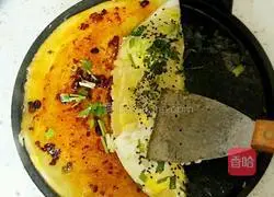 Illustration of how to make egg pancakes 8