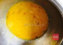 Leeks and eggs Illustration of how to make cakes 2