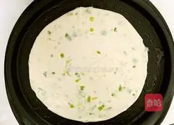 Illustration of how to make scallion pancakes 14