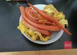 Illustration of how to make meat floss sushi 2