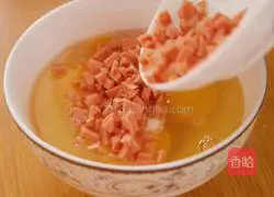 Illustration of how to make seaweed egg pancake 2