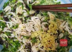 Illustration of how to make spring seasonal vegetables, leek, egg and shrimp pancake 4