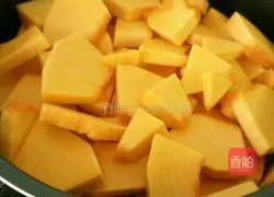 Pumpkin cake Illustration of how to do it 1