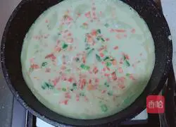 Illustration of how to make carrot and egg pancakes 7