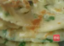 Illustration of how to make egg and scallion pancakes 10