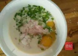 Illustration of how to make minced meat and egg pancakes 2