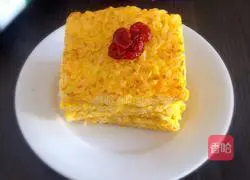 Illustration of how to make rice egg pancake 4