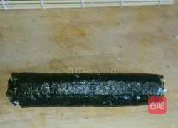 Illustration of how to make sushi 6