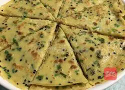 Illustration of how to make green onion, egg and sesame cakes 6