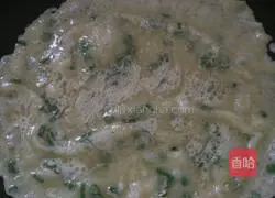 Illustration of how to make green onion and egg pancakes 6