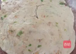 Illustration of how to make hot noodle peanut cake 8