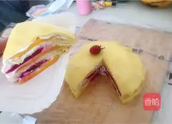 Durian (Durian) Layer Cake Recipe Illustration 14