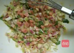 Star Egg Pancake (Onion Ham) recipe illustration 5