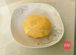 Illustration of how to make sweet potato cheese cake 6