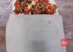 Illustration of how to make green onion meatloaf 16